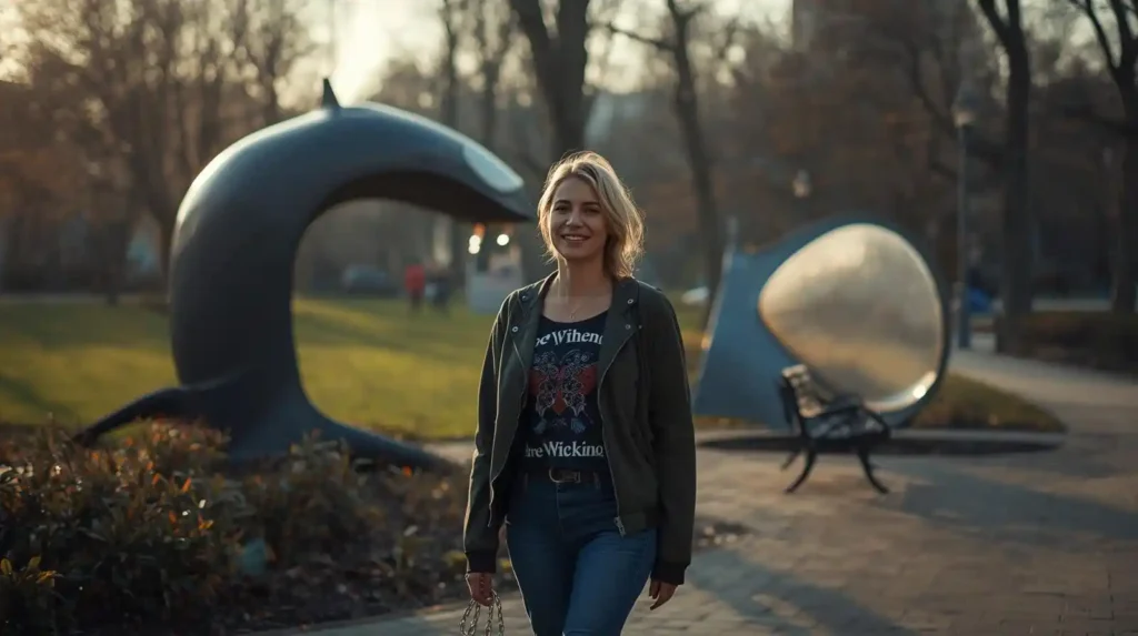 Person walking confidently after emotional healing