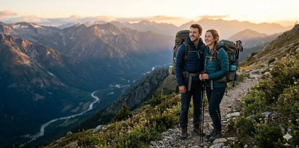 Couple Hiking Captions