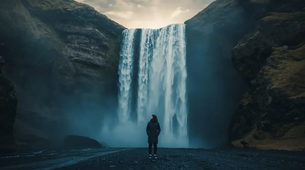 Iceland Waterfall Captions
