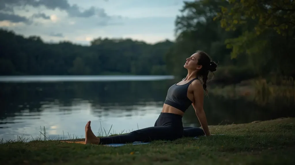 Stress Relief Yoga Captions