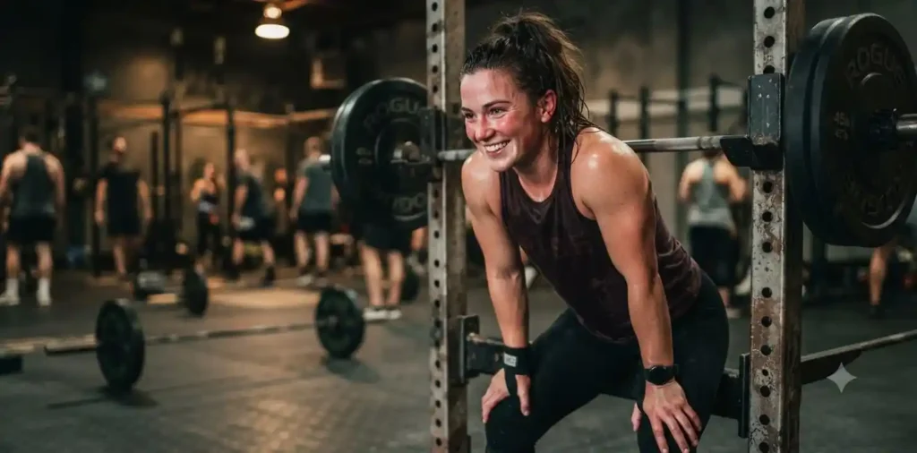 Runner resting after intense workout