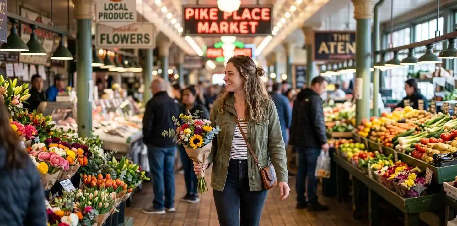 Pike Place Market Captions