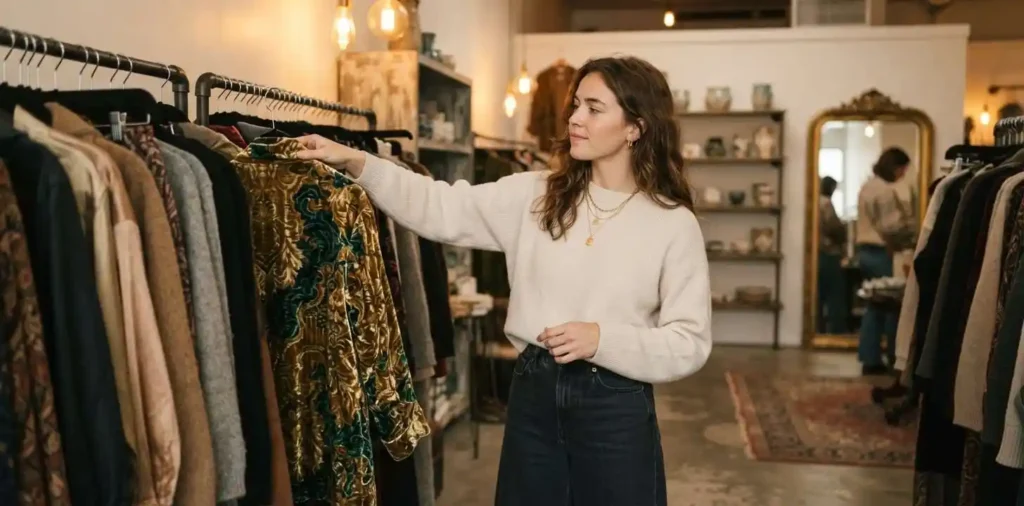 Fashionable woman expressing her unique personal style